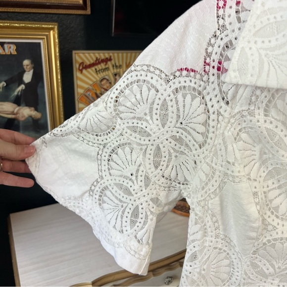 Maeve Anthropologie Eyelet Midi Dress Size 14 - Picture 13 of 15